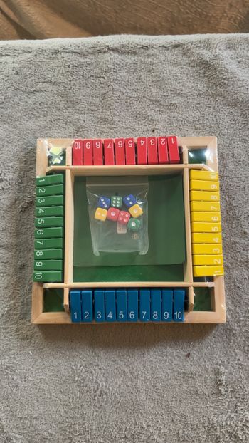 🎲 Shut the Box – Édition multicolore (neuf, sous blister)