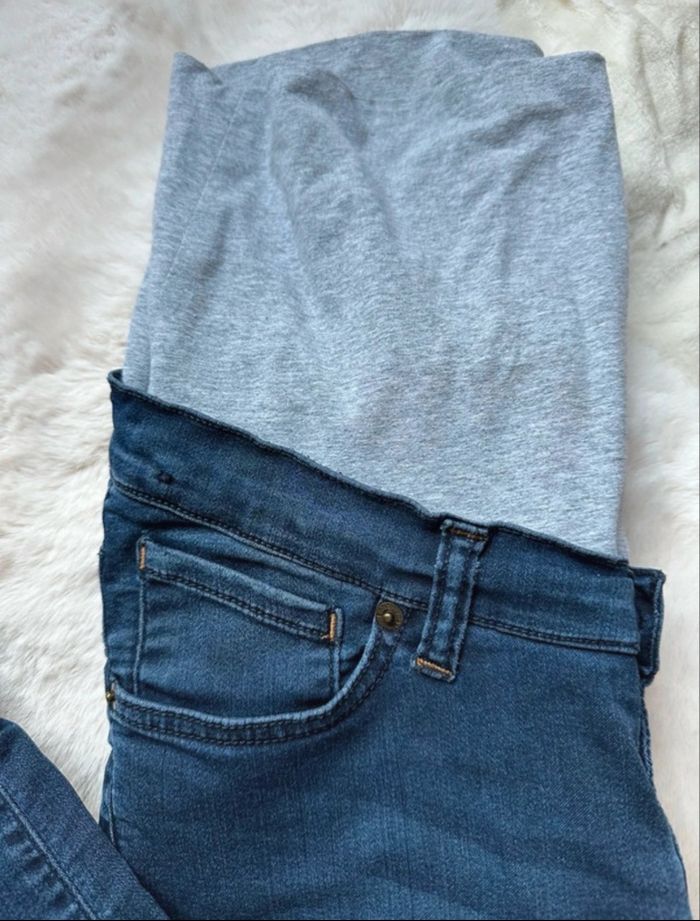 Jeans grossesse -envie de fraise - 36/S-Bandeau confort