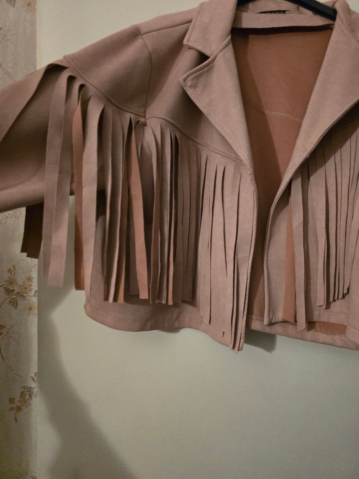 Veste en suédine avec franges - photo numéro 2