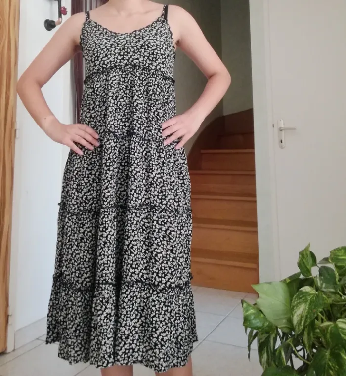 Robe d'été longue à bretelles, Jennifer, taille M