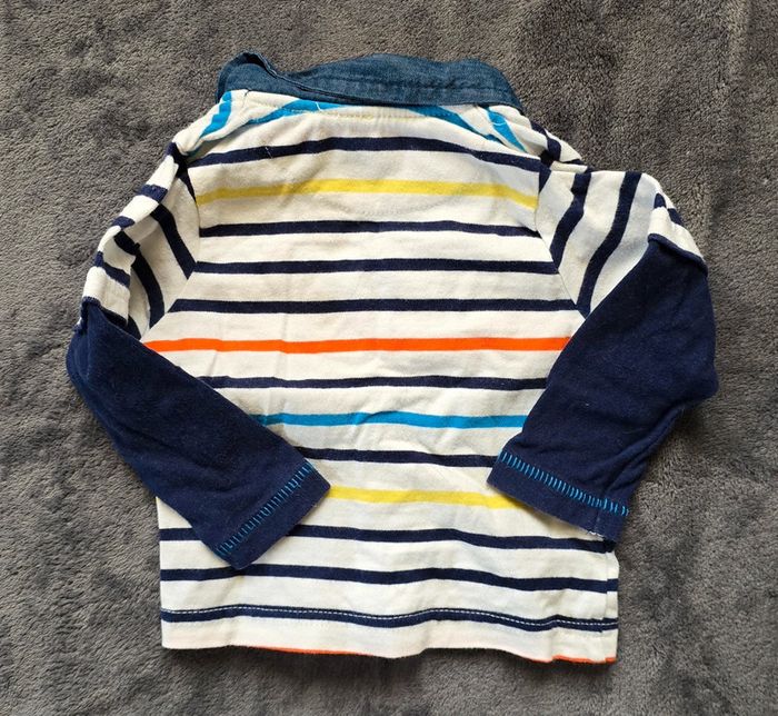Ensemble salopette en jean avec son polo - photo numéro 7