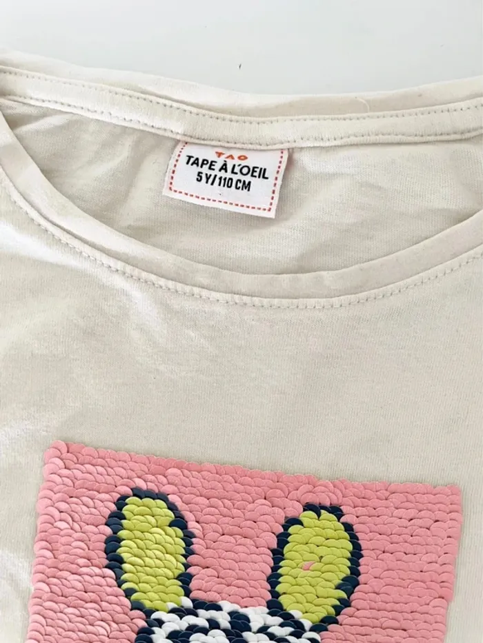 T-shirt zèbre tape à l’œil 5 ans - photo numéro 2