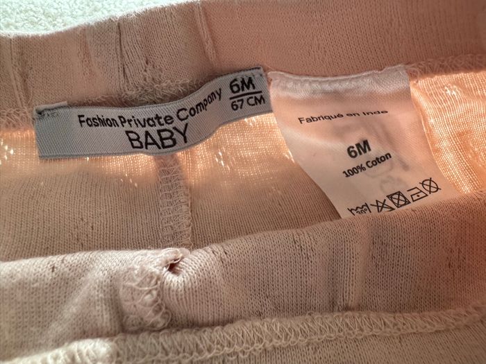 Ensemble Rose - fille - Fashion Private Compagny Baby - 6 mois - Excellent état - photo numéro 8