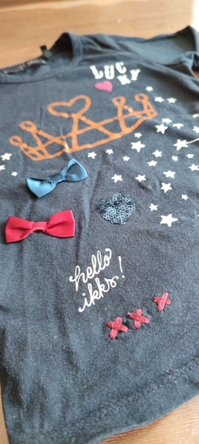 Tee-shirt fille IKKS 18 mois - photo numéro 2