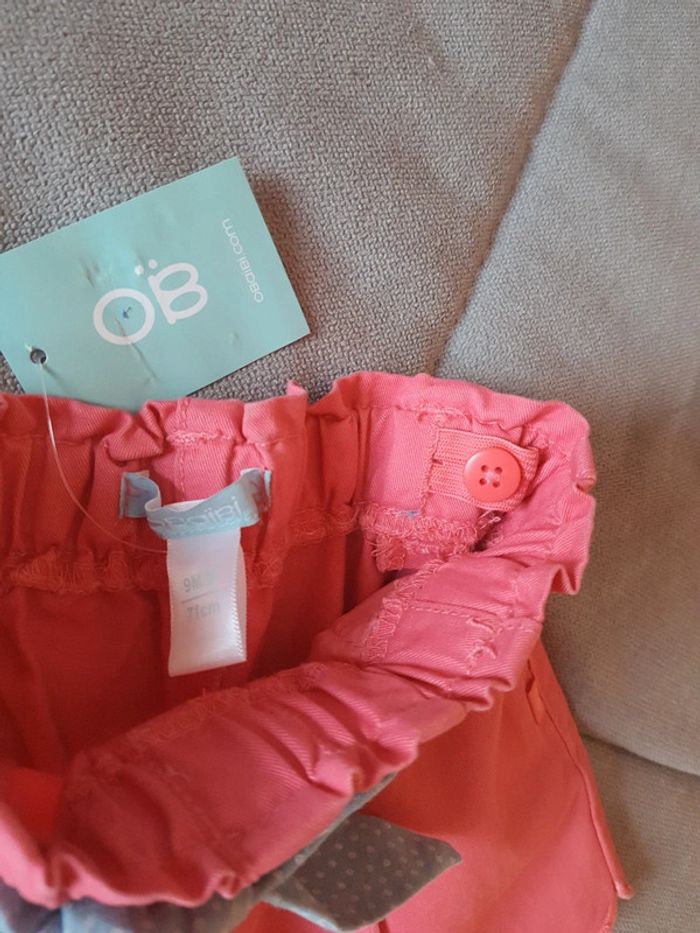 Short Obaïbi taille 9 mois neuf avec étiquettes - photo numéro 4