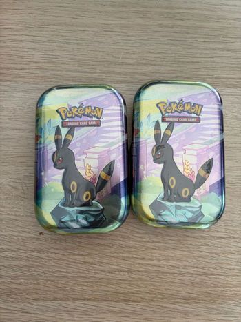 Lot 2 tins noctali évolutions prismatique