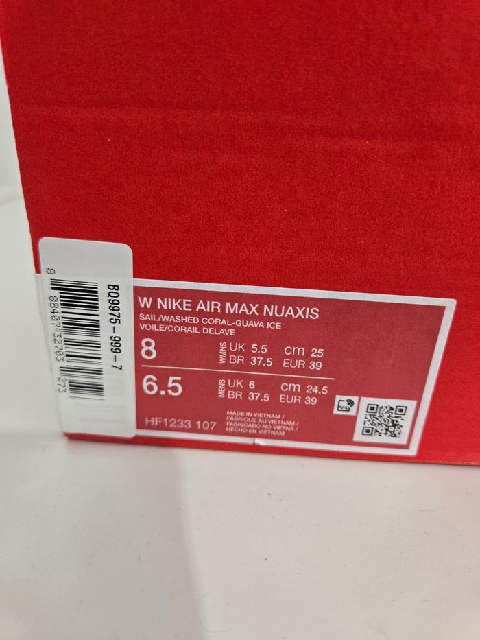 Nike air max nuaxis taille 39 neuves blanc rose - photo numéro 9