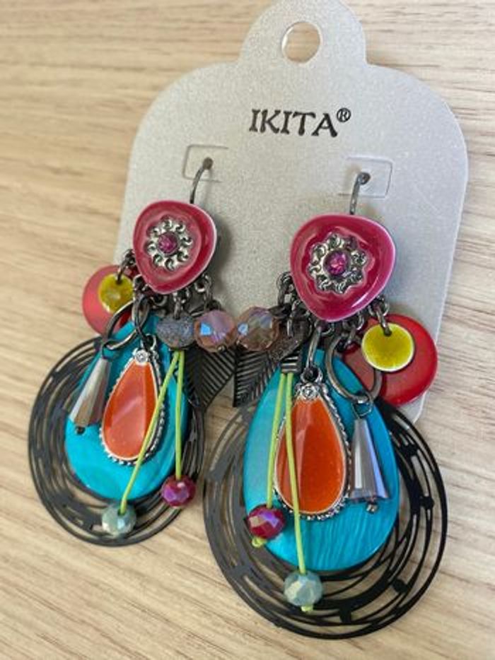 Boucles d’oreilles - Collection IKITA - Neuve - photo numéro 3