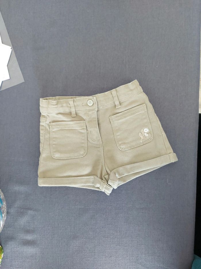 Short jeans Kaki Vertbaudet 6 ans