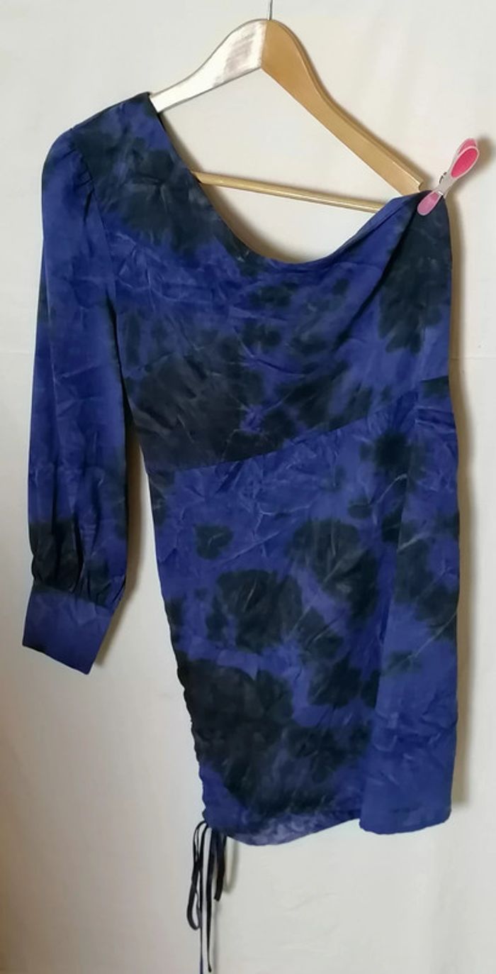 Robe à une manche bleu roi et noir taille 42 Missguided - photo numéro 7