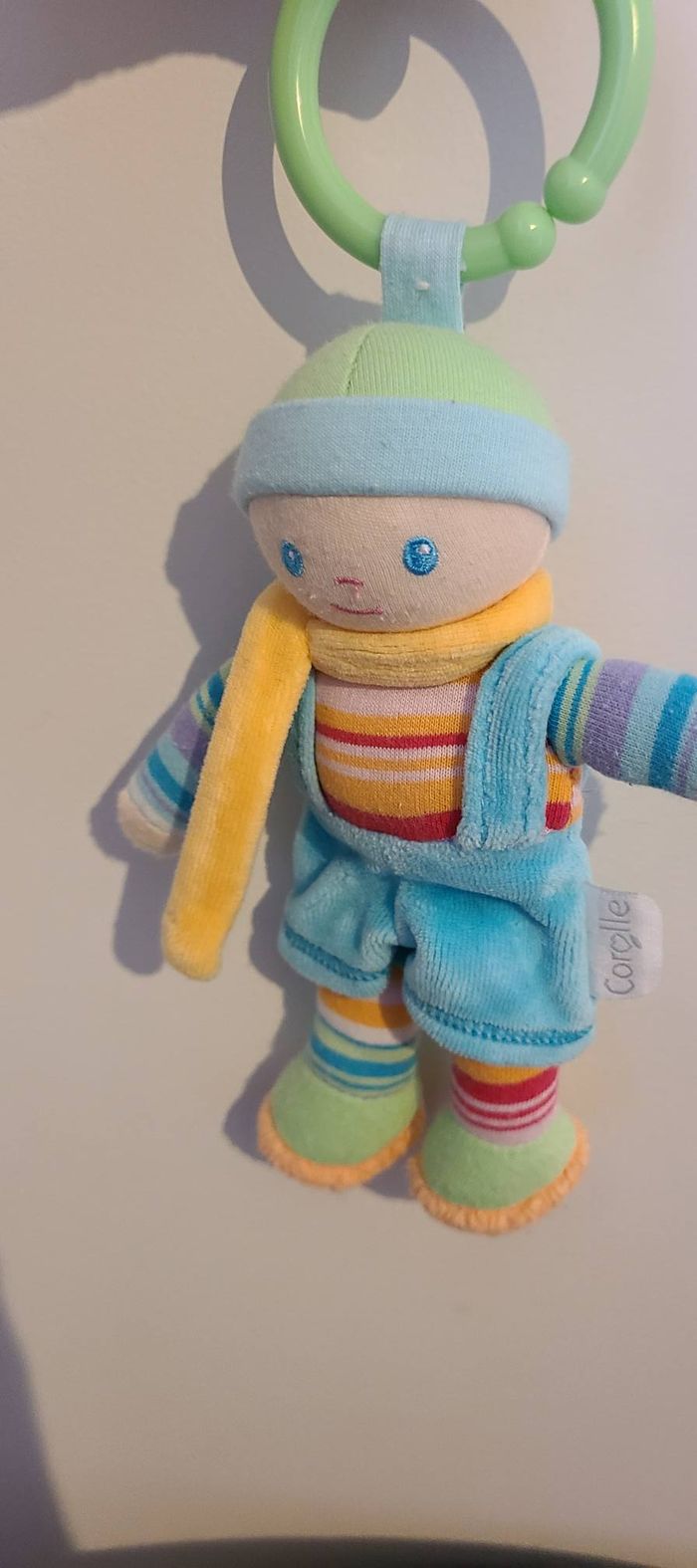 Hochet Baby corolle Arc-en-ciel bleu garçon - photo numéro 3