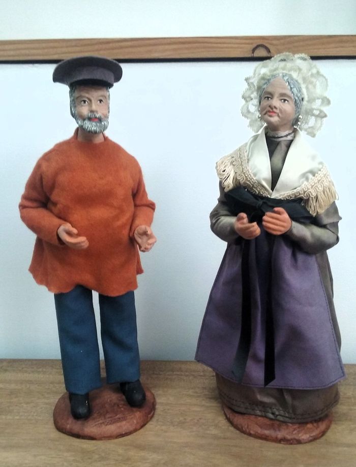 Anciens santons Batisse et zabelle