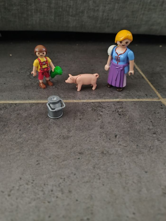 Playmobil paysanne et enfant 5514 - photo numéro 2
