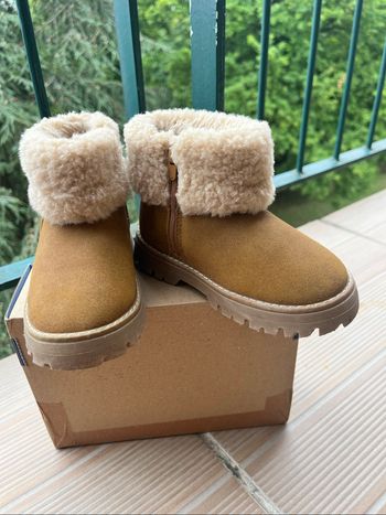 Boots d’hiver fourrées camel