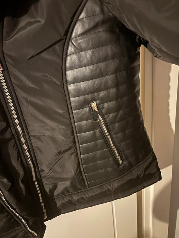 Doudoune noire bi-matière - taille 50 - photo numéro 4