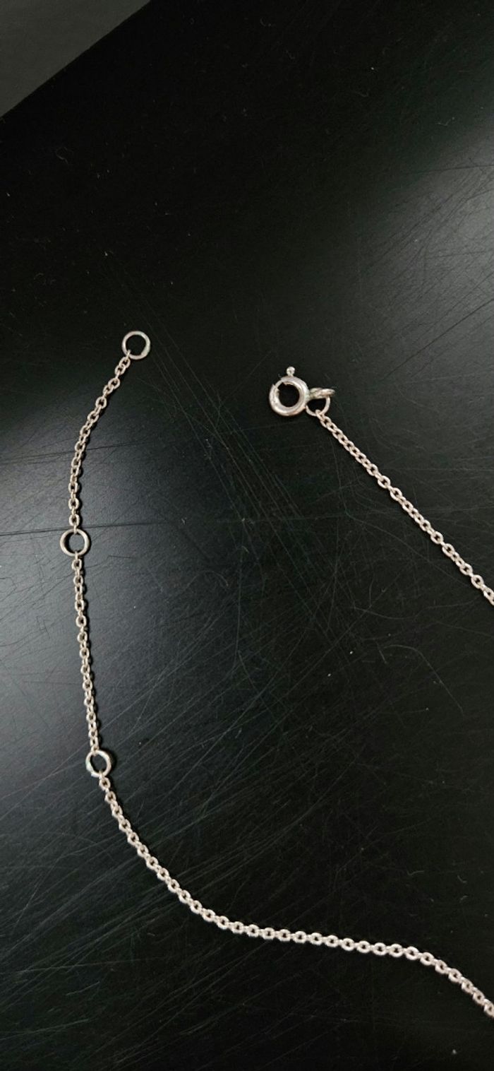 Collier attrape-rêves argenté avec perle turquoise – style bohème - photo numéro 4