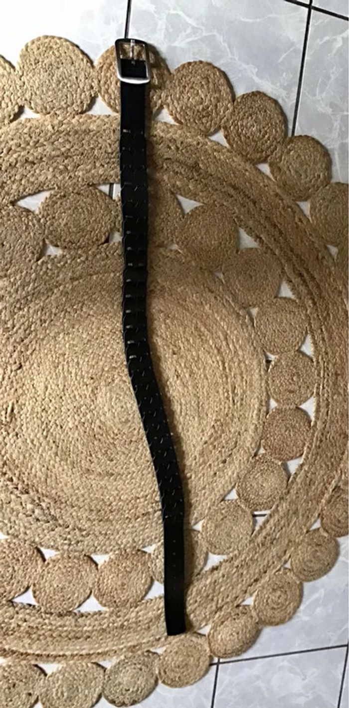 Ceinture couleur noir taille 95 large 4,5 cm - photo numéro 4