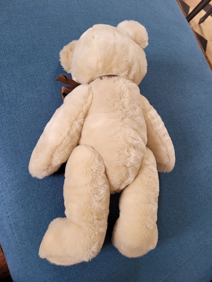 Grand Ours collection articulé Steiff 45cm beige miel noeud marron peluche traditionnelle - photo numéro 7