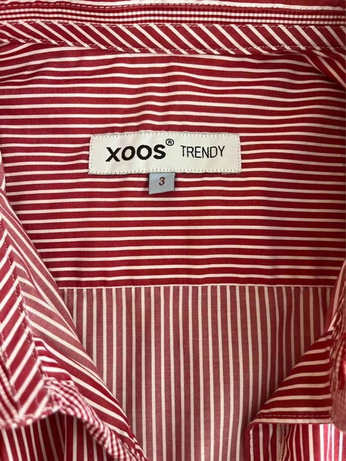 329 - Chemise rayures blanche rouge - photo numéro 3