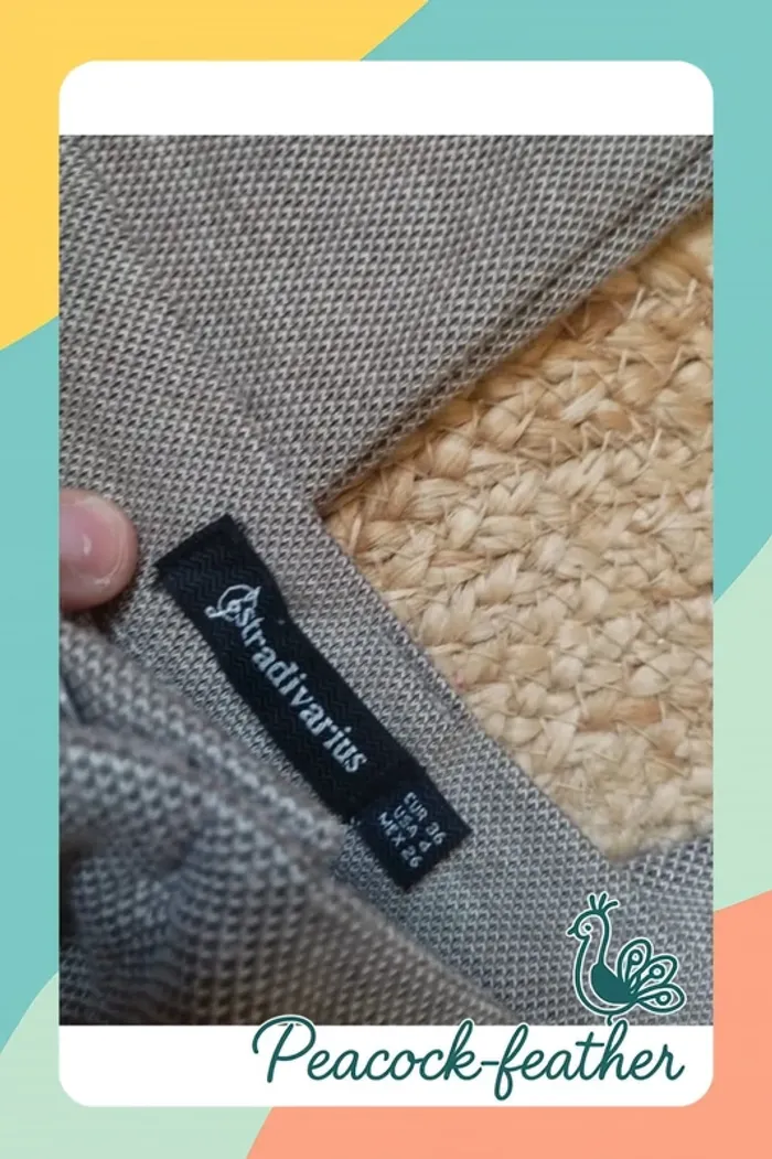 Pantalon large stradivarius beige 36 - photo numéro 2