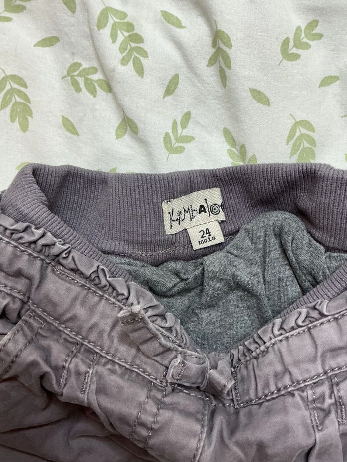 pantalon gris doublé kimbaloo 24 mois - photo numéro 5