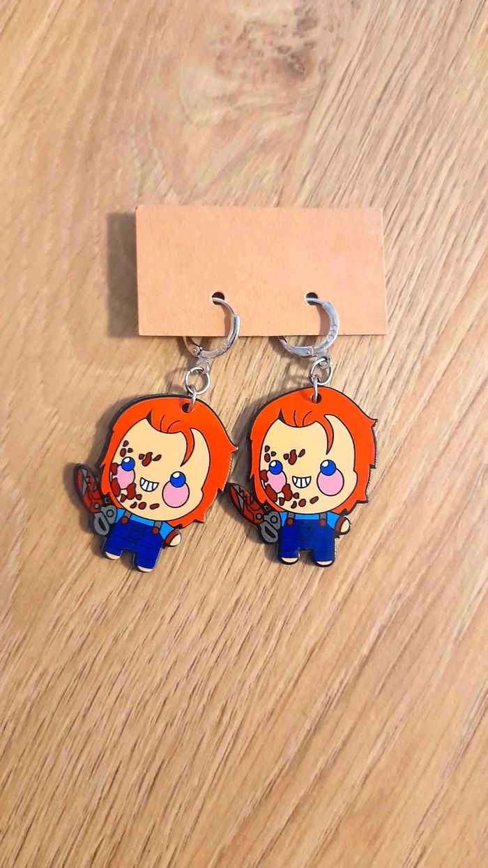 Boucles d'oreilles Chucky - photo numéro 2