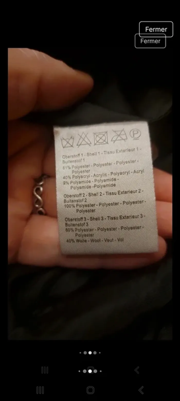 Manteau Bonita noir/gris parfait état taille 36 - photo numéro 12