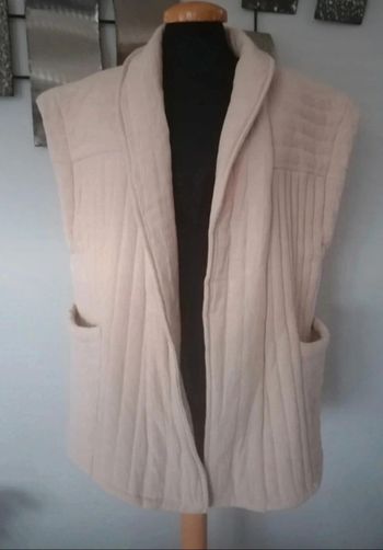 Veste beige sans manche Igoa de Cherry Paris taille 38