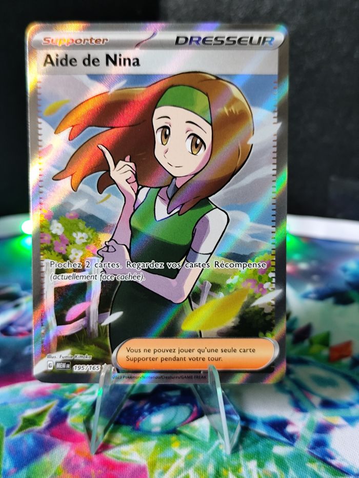 Carte pokémon neuve 🇨🇵 Aide de Nina 195/165 Serie 151