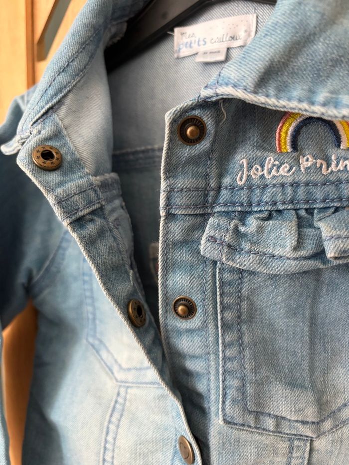 Veste en jeans fille 36m 3a - photo numéro 4