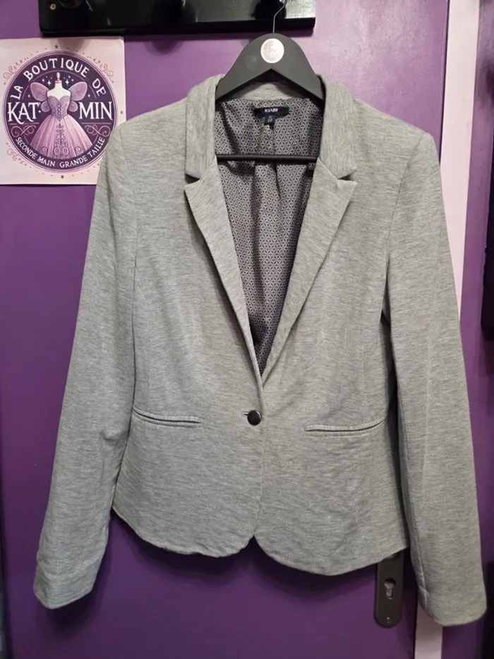 Veste blazer sweat molletonnée T42 Kiabi