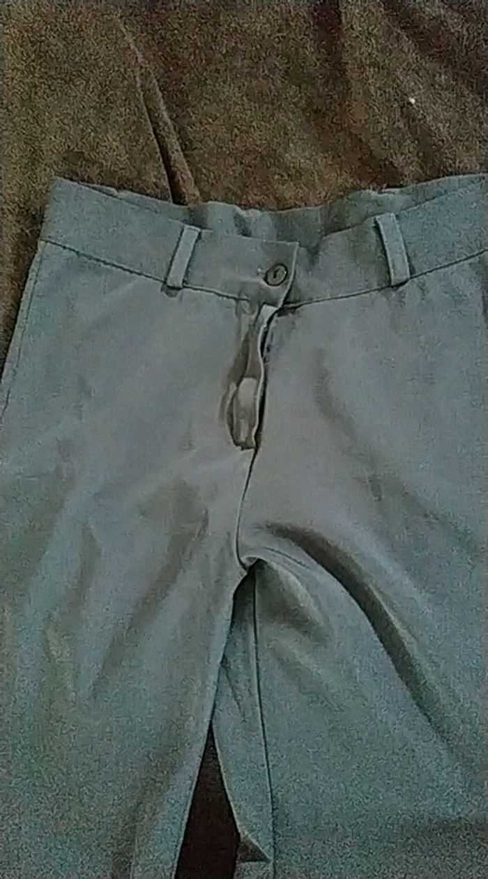 Pantalon chic gris fabriqué en France - photo numéro 2