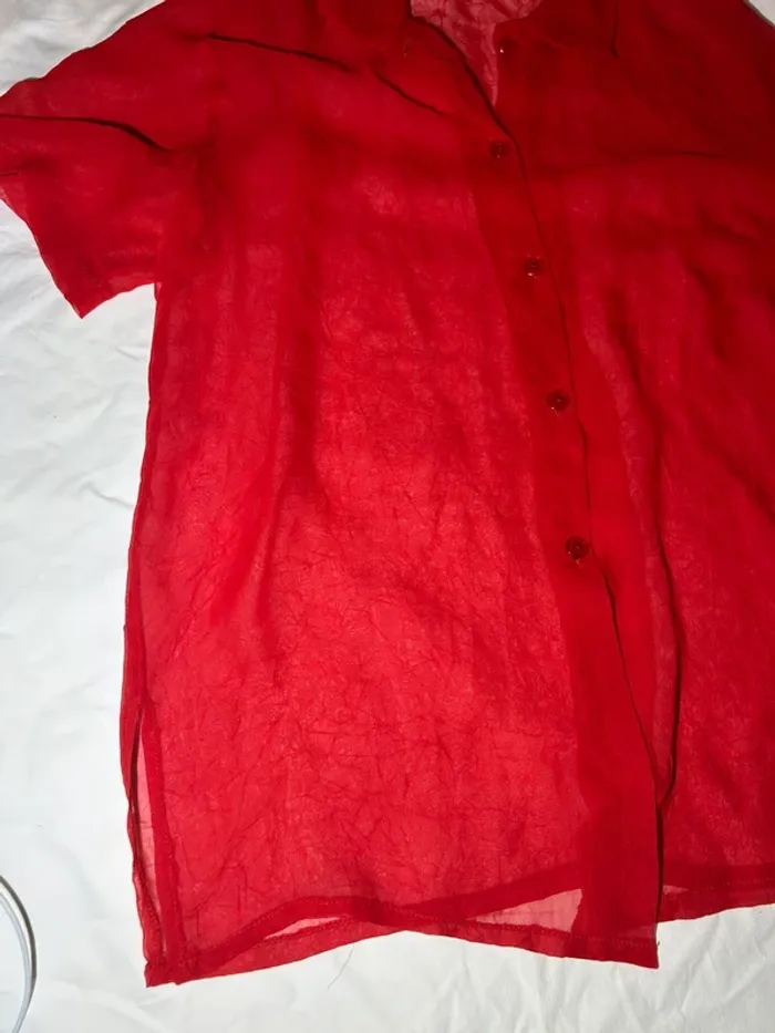 Chemise d’été rouge - photo numéro 7