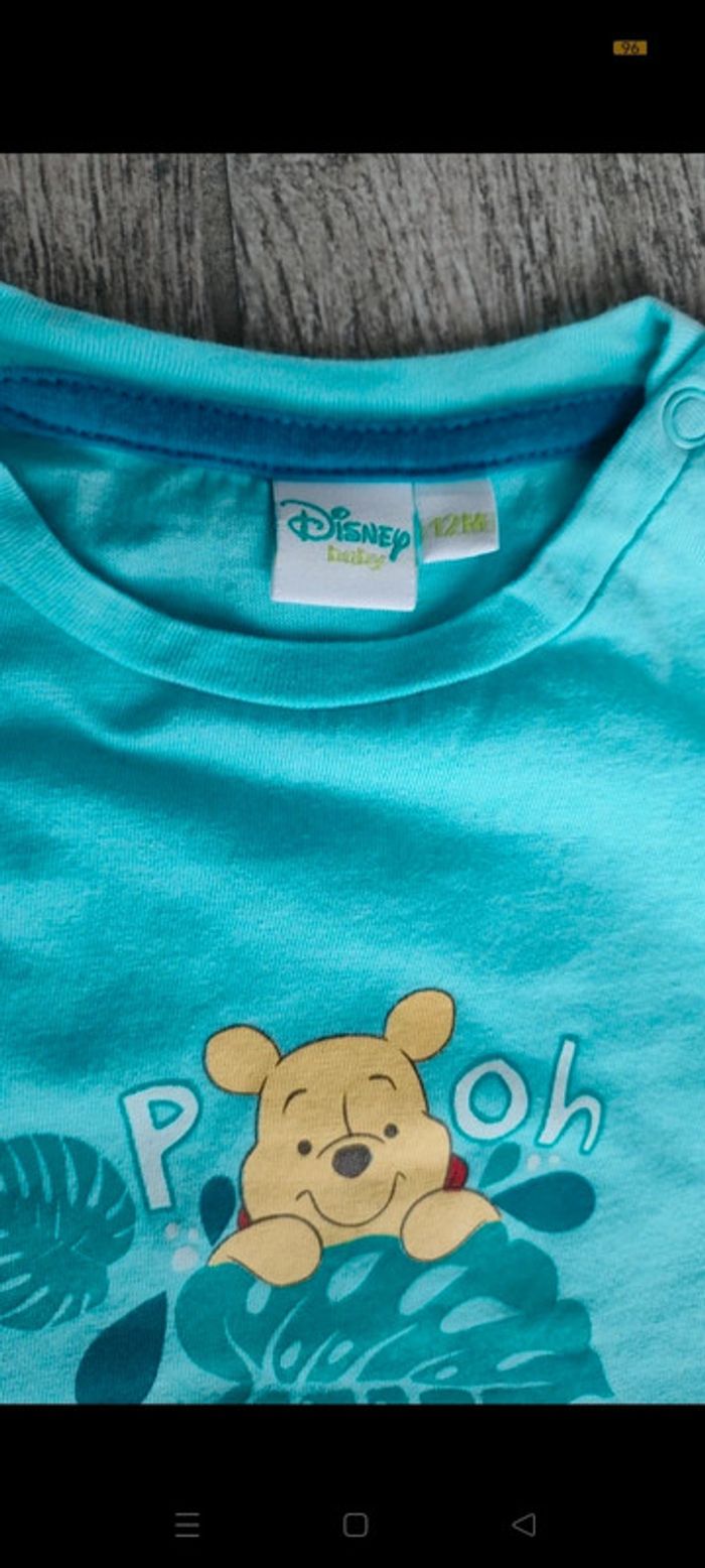 Magnifique Ensemble t-shirt Disney Winnie l'ourson et short en jean - photo numéro 4