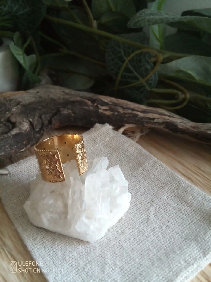 Bague acier zircons - photo numéro 2