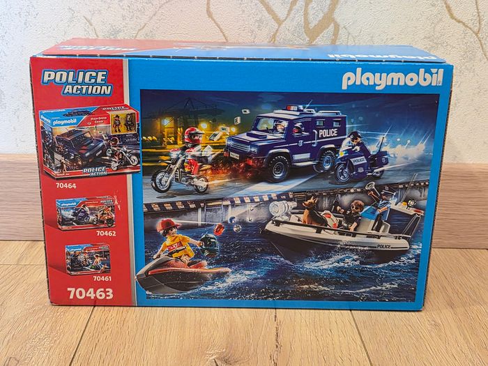 Playmobil police action 70463 garde côte et voleur en moto aquatique neuf - photo numéro 2