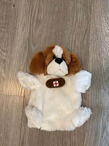 Doudou chien marionette St. Bernard