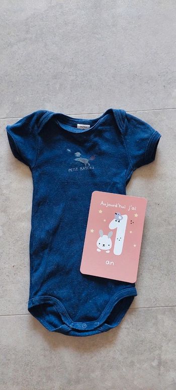 Bodie manches courtes petit bateau 12 mois