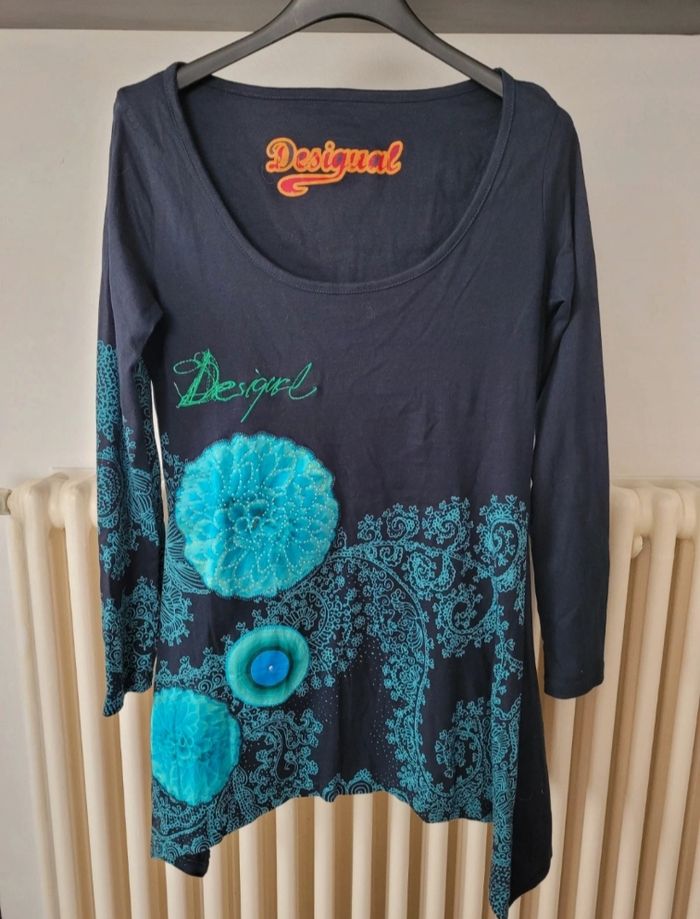Tunique bleue Desigual - photo numéro 3