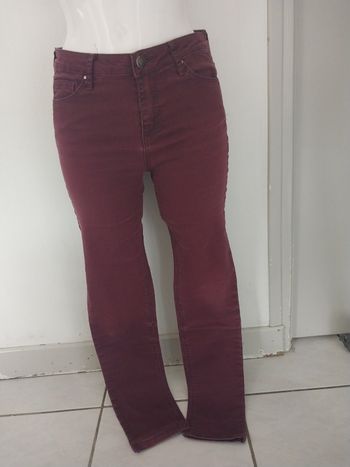 Jean slim bordeaux Cache Cache – T38