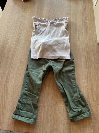 Ensemble jean et tee shirt bebe fille