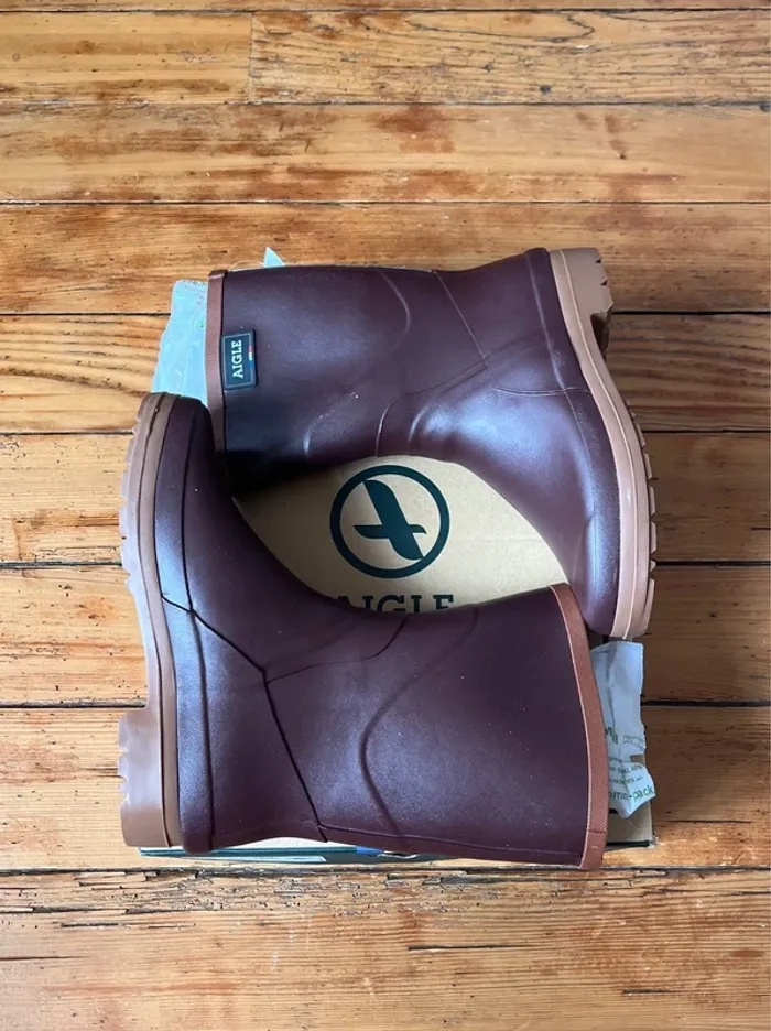 Bottes Aigle Bison L2 marron foncée - photo numéro 2