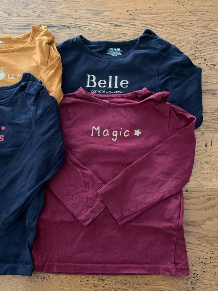 Lot 4 tee shirts filles 18 mois - photo numéro 3