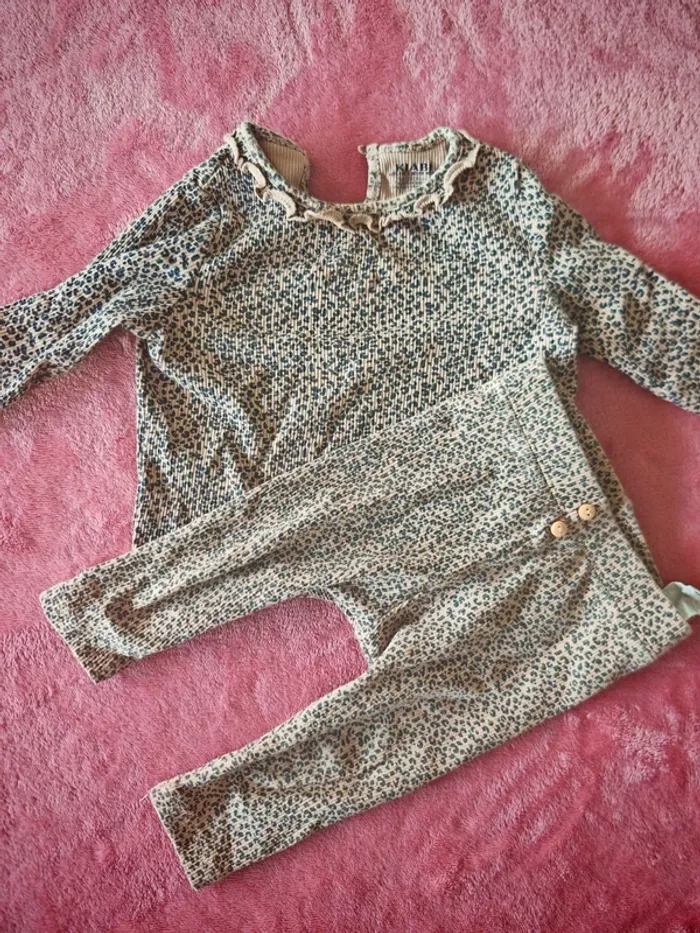 Ensemble leopard fille