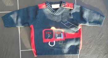 Magnifique pull pompier garçon 3 mois DPAM