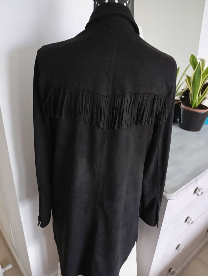 Veste Chemise en suédine noir 38 - photo numéro 4