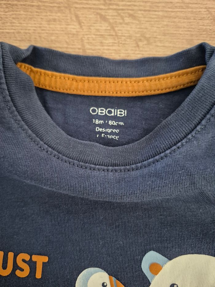 Lot de 5 tee-shirts manches longues 18 mois - photo numéro 3