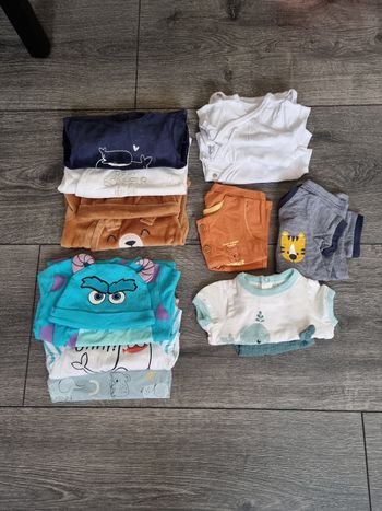 Vêtements bébé garçon 1 mois lot