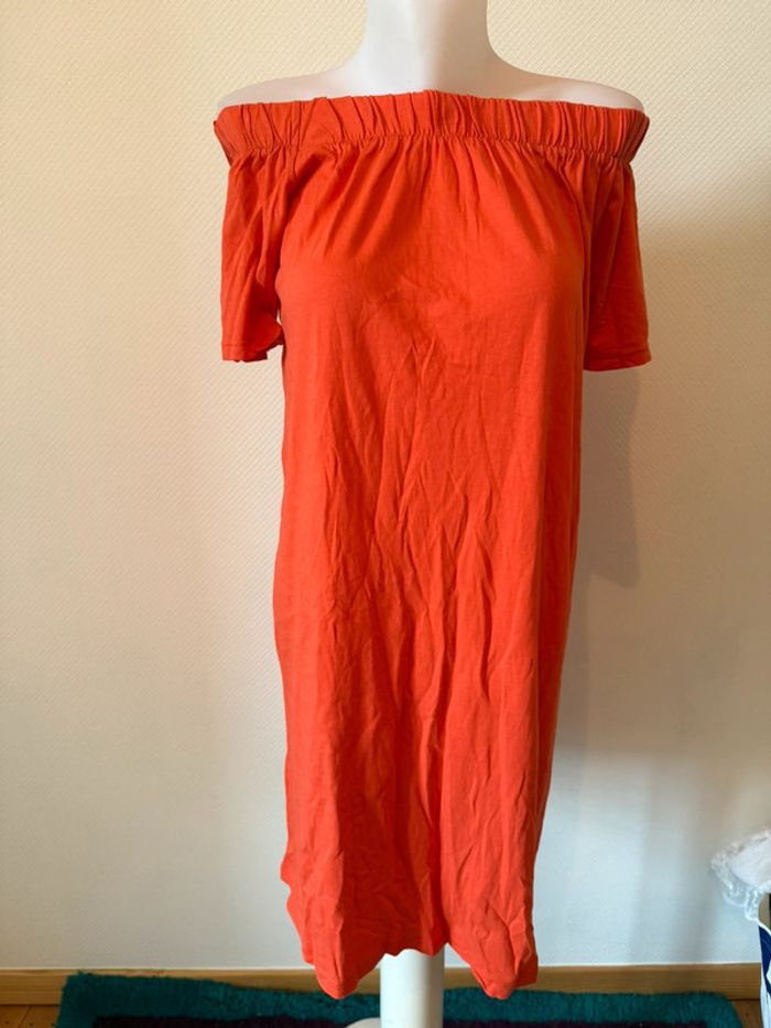 Lot de deux robes taille S en très bon état noir et orange H&M - photo numéro 5