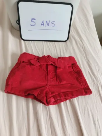 Short velours 5ans